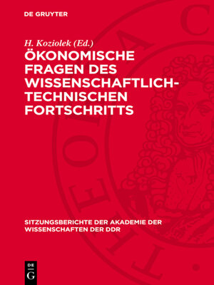 cover image of Ökonomische Fragen des wissenschaftlich-technischen Fortschritts